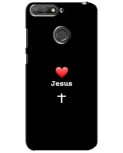 Чехол для Huawei Y6 Prime 2018 с картинкой «Сердце - Jesus» Чехол для Huawei Y6 Prime 2018 с картинкой «Сердце - Jesus»