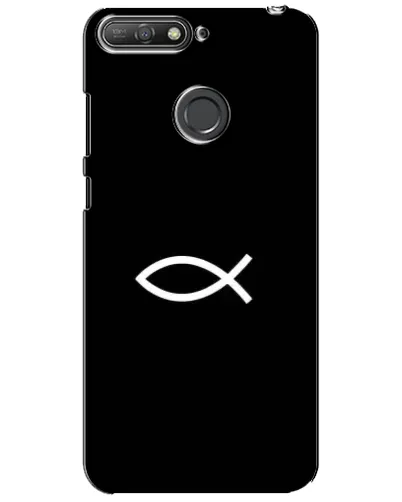 Чехол для Huawei Y6 Prime 2018 с картинкой «Символ рыбы Jesus» Чехол для Huawei Y6 Prime 2018 с картинкой «Символ рыбы Jesus»