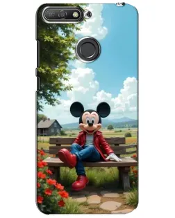 Чохол для Huawei Y6 Prime 2018 з картинкою «Міккі на лавці» Чохол для Huawei Y6 Prime 2018 з картинкою «Міккі на лавці»