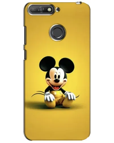 Чохол для Huawei Y6 Prime 2018 з картинкою «Міккі на жовтому»