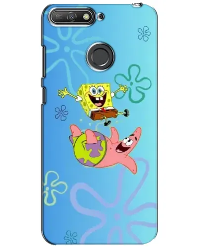 Чехол для Huawei Y6 Prime 2018 с картинкой «Спанч Боб и Патрик» Чехол для Huawei Y6 Prime 2018 с картинкой «Спанч Боб и Патрик»