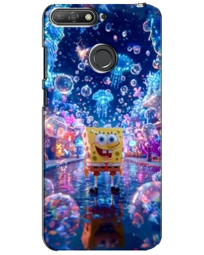 Чехол для Huawei Y6 Prime 2018 с картинкой «Неоновый океан» Чехол для Huawei Y6 Prime 2018 с картинкой «Неоновый океан»