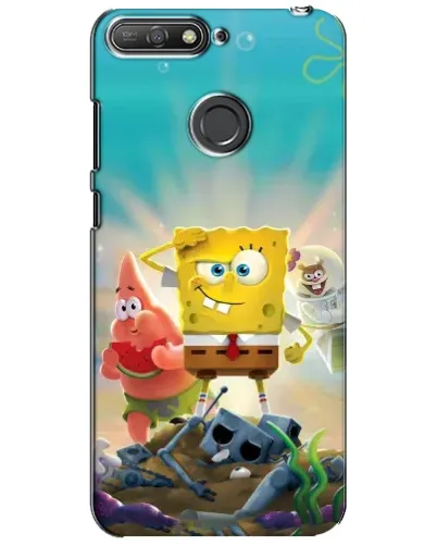 Чехол для Huawei Y6 Prime 2018 с картинкой «Спанч Боб победитель» Чехол для Huawei Y6 Prime 2018 с картинкой «Спанч Боб победитель»