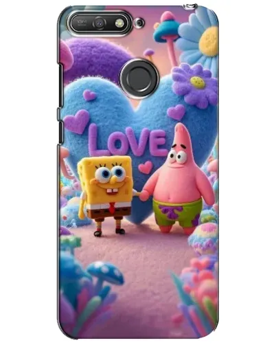 Чехол для Huawei Y6 Prime 2018 с картинкой «Губка Боб Патрик» Чехол для Huawei Y6 Prime 2018 с картинкой «Губка Боб Патрик»