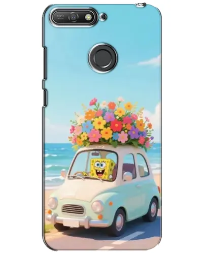 Чехол для Huawei Y6 Prime 2018 с картинкой «Автомобильное путешествие» Чехол для Huawei Y6 Prime 2018 с картинкой «Автомобильное путешествие»