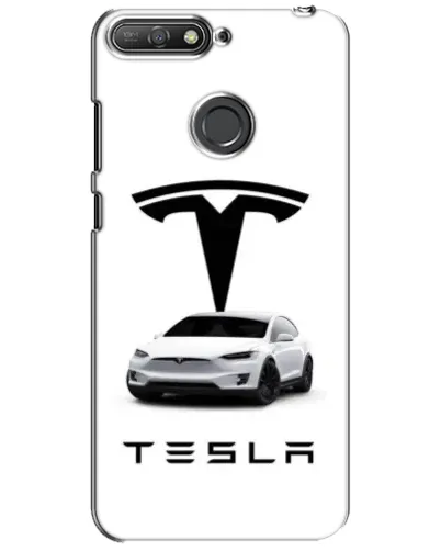 Чохол для Huawei Y6 Prime 2018 з картинкою «Tesla White Style» Чохол для Huawei Y6 Prime 2018 з картинкою «Tesla White Style»