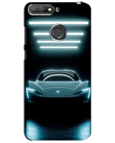 Чохол для Huawei Y6 Prime 2018 з картинкою «Tesla в неоні» Чохол для Huawei Y6 Prime 2018 з картинкою «Tesla в неоні»