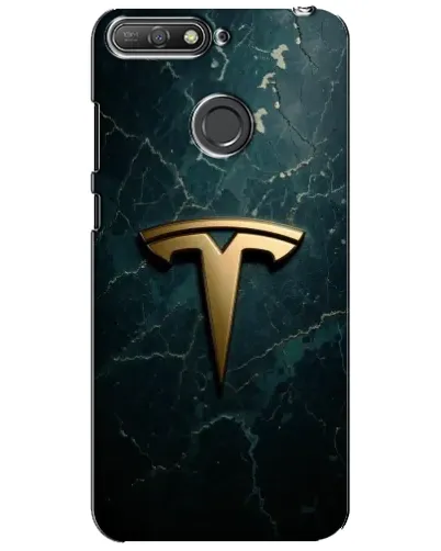 Чохол для Huawei Y6 Prime 2018 з картинкою «Мармурова Tesla Gold» Чохол для Huawei Y6 Prime 2018 з картинкою «Мармурова Tesla Gold»
