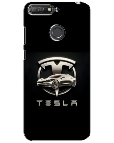 Чохол для Huawei Y6 Prime 2018 з картинкою «Tesla — срібне авто» Чохол для Huawei Y6 Prime 2018 з картинкою «Tesla — срібне авто»