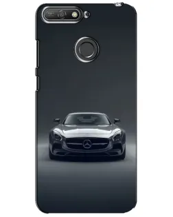 Чохол для Huawei Y6 Prime 2018 з картинкою «Mercedes на чорному»