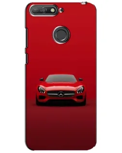 Чохол для Huawei Y6 Prime 2018 з картинкою «Червоний Mercedes AMG»