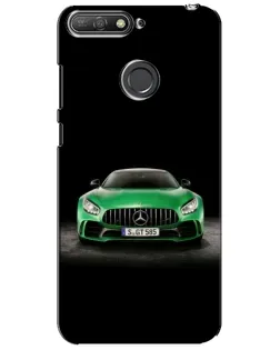 Чохол для Huawei Y6 Prime 2018 з картинкою «Mercedes — неоновий лого»