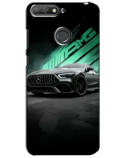 Чохол для Huawei Y6 Prime 2018 з картинкою «Темний Mercedes AMG»