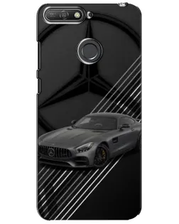 Чохол для Huawei Y6 Prime 2018 з картинкою «Mercedes AMG — графіка»