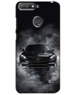Чохол для Huawei Y6 Prime 2018 з картинкою «Mercedes у диму»