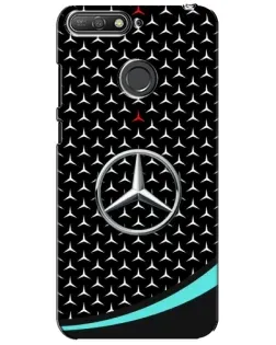 Чохол для Huawei Y6 Prime 2018 з картинкою «Mercedes — бірюзовий акцент»