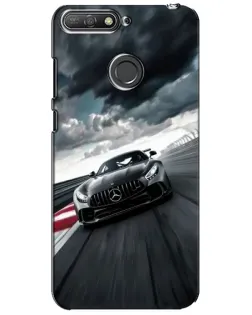 Чохол для Huawei Y6 Prime 2018 з картинкою «Гоночний Mercedes AMG»