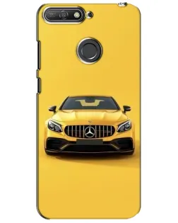 Чохол для Huawei Y6 Prime 2018 з картинкою «Жовтий Mercedes GT»