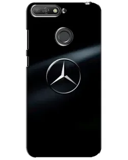 Чехол для Huawei Y6 Prime 2018 с картинкой «Mercedes на металле» Чехол для Huawei Y6 Prime 2018 с картинкой «Mercedes на металле»