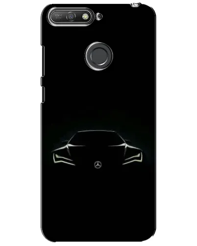 Чехол для Huawei Y6 Prime 2018 с картинкой «Mercedes — силуэт авто» Чехол для Huawei Y6 Prime 2018 с картинкой «Mercedes — силуэт авто»
