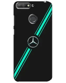 Чехол для Huawei Y6 Prime 2018 с картинкой «Спортивные линии Mercedes» Чехол для Huawei Y6 Prime 2018 с картинкой «Спортивные линии Mercedes»
