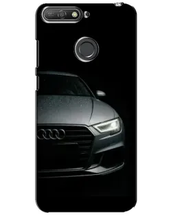 Чехол для Huawei Y6 Prime 2018 с картинкой «Audi — детализация кузова»