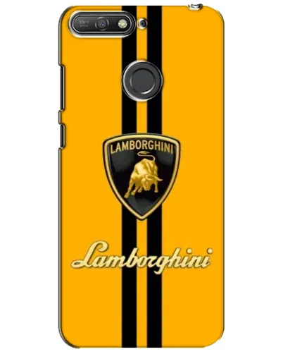 Чохол для Huawei Y6 Prime 2018 з картинкою «Lamborghini Stripe жовтий»