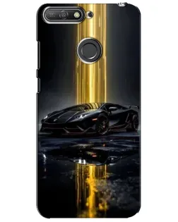 Чохол для Huawei Y6 Prime 2018 з картинкою «Нічний Lamborghini драйв» Чохол для Huawei Y6 Prime 2018 з картинкою «Нічний Lamborghini драйв»