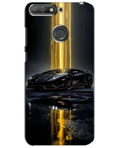 Чохол для Huawei Y6 Prime 2018 з картинкою «Нічний Lamborghini драйв»