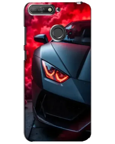 Чохол для Huawei Y6 Prime 2018 з картинкою «Lamborghini червоне сяйво»