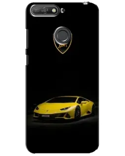 Чохол для Huawei Y6 Prime 2018 з картинкою «Lamborghini жовтий акцент» Чохол для Huawei Y6 Prime 2018 з картинкою «Lamborghini жовтий акцент»