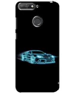 Чохол для Huawei Y6 Prime 2018 з картинкою «Неоновий контур Lamborghini» Чохол для Huawei Y6 Prime 2018 з картинкою «Неоновий контур Lamborghini»