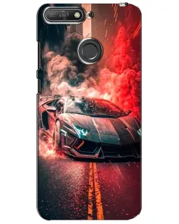 Чохол для Huawei Y6 Prime 2018 з картинкою «Lamborghini червоний дим» Чохол для Huawei Y6 Prime 2018 з картинкою «Lamborghini червоний дим»