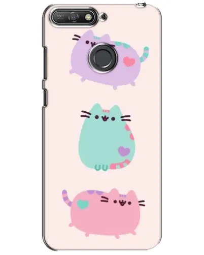 Чехол для Huawei Y6 Prime 2018 с картинкой «Pusheen трио» Чехол для Huawei Y6 Prime 2018 с картинкой «Pusheen трио»