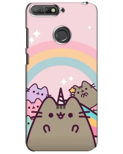 Чехол для Huawei Y6 Prime 2018 с картинкой «Единорог Pusheen» Чехол для Huawei Y6 Prime 2018 с картинкой «Единорог Pusheen»