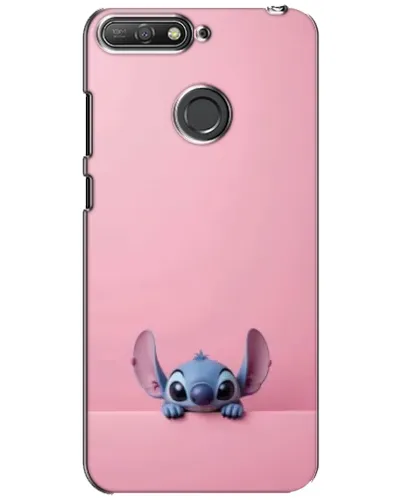 Чехол для Huawei Y6 Prime 2018 с картинкой «Stitch выглядывает»