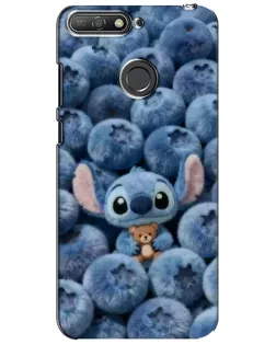 Чехол для Huawei Y6 Prime 2018 с картинкой «Стич и голубика»
