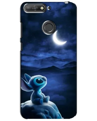 Чехол для Huawei Y6 Prime 2018 с картинкой «Лунная ночь Стича»