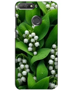 Чехол для Huawei Y6 Prime 2018 с картинкой «Ландыши в зелени»