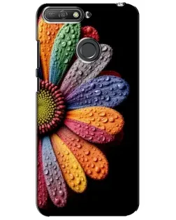 Чехол для Huawei Y6 Prime 2018 с картинкой «Радужный цветок»