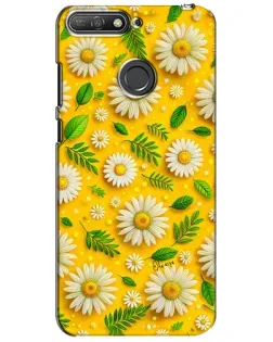 Чехол для Huawei Y6 Prime 2018 с картинкой «Ромашковое солнце»
