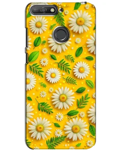 Чехол для Huawei Y6 Prime 2018 с картинкой «Ромашковое солнце»