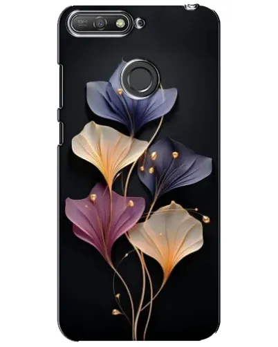 Чехол для Huawei Y6 Prime 2018 с картинкой «Лиловые цветы грации»