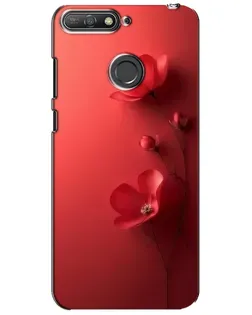 Чехол для Huawei Y6 Prime 2018 с картинкой «Маковые соцветия»