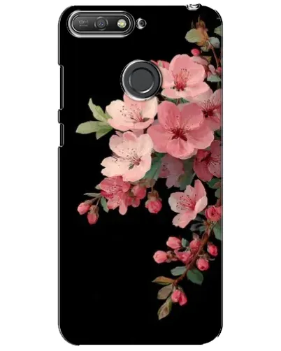 Чехол для Huawei Y6 Prime 2018 с картинкой «Розовая ветка сакуры»