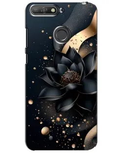 Чехол для Huawei Y6 Prime 2018 с картинкой «Черный лотос»