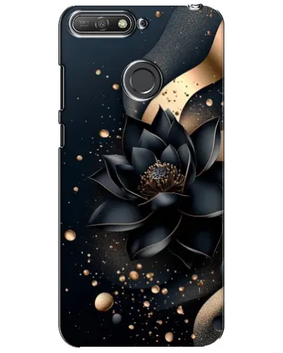 Чехол для Huawei Y6 Prime 2018 с картинкой «Черный лотос»