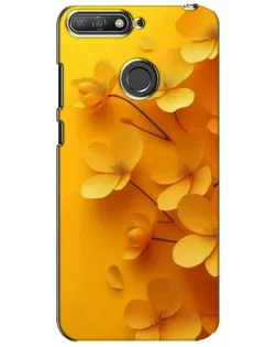 Чехол для Huawei Y6 Prime 2018 с картинкой «Золотые лепестки»