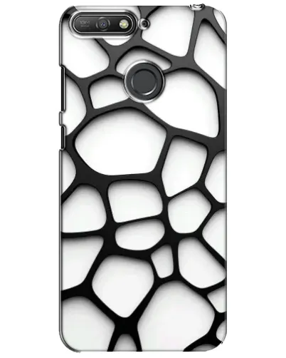 Чехол для Huawei Y6 Prime 2018 с картинкой «Белая объемная сетка» Чехол для Huawei Y6 Prime 2018 с картинкой «Белая объемная сетка»