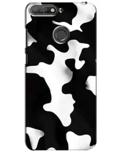 Чехол для Huawei Y6 Prime 2018 с картинкой «Черно-белое пятно»